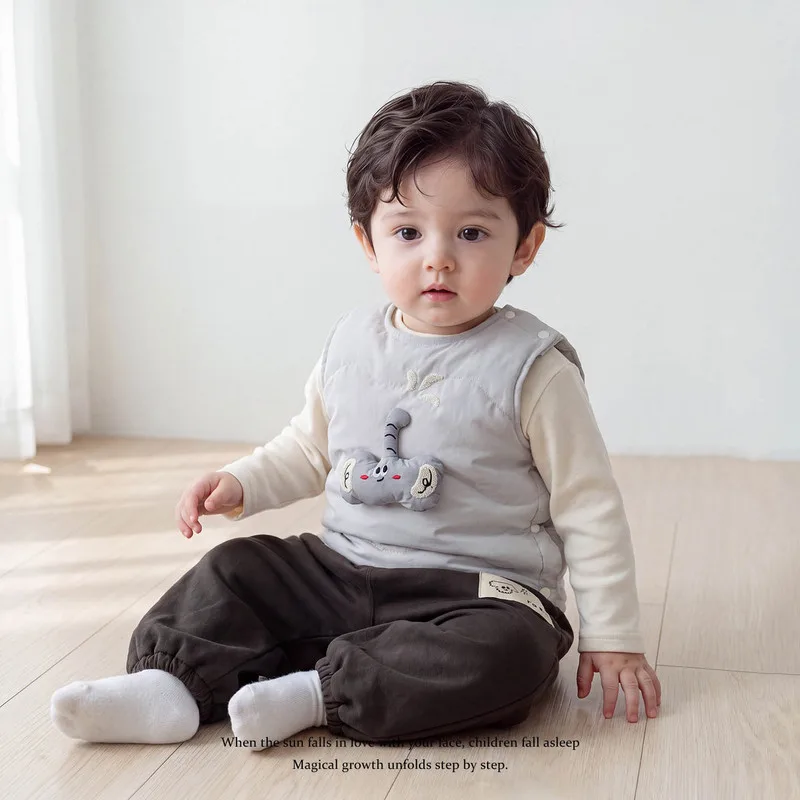 【BABY】アニマルフェイスモチーフベスト