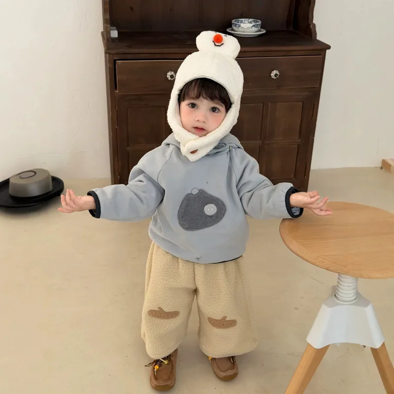 【BABY】ぶたモチーフ長袖Tシャツ