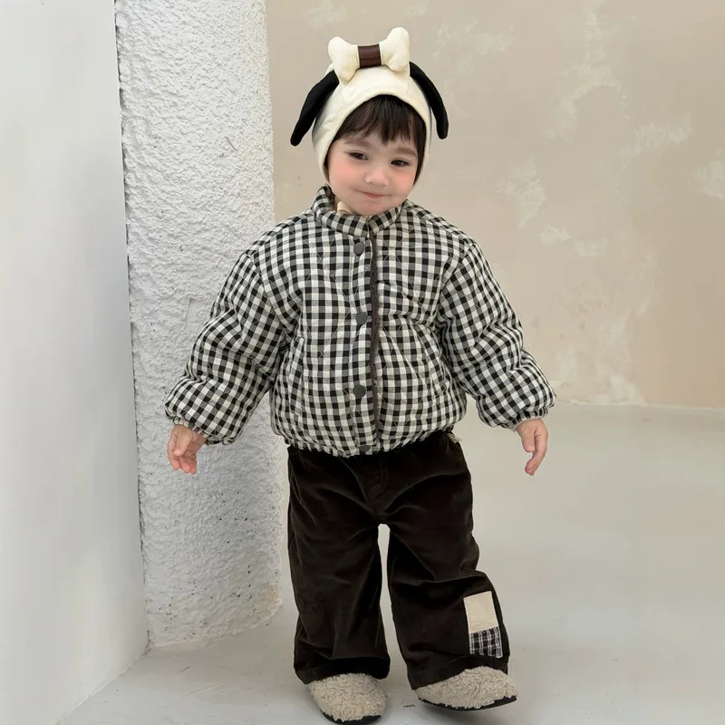 【BABY】ブラックチェック柄キッズジャケット
