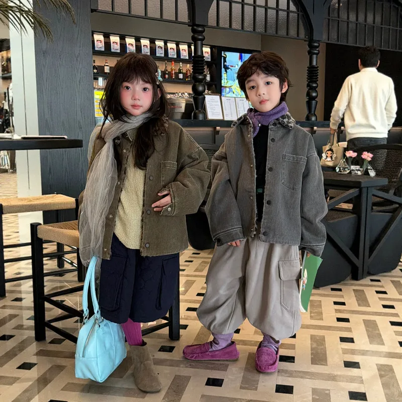 【KID】レオパード柄リバーシブルキッズジャケット