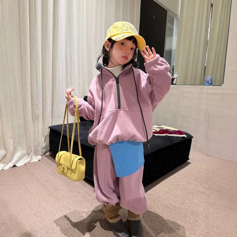 【セット】ピンク配色ラインスウェットセットアップ