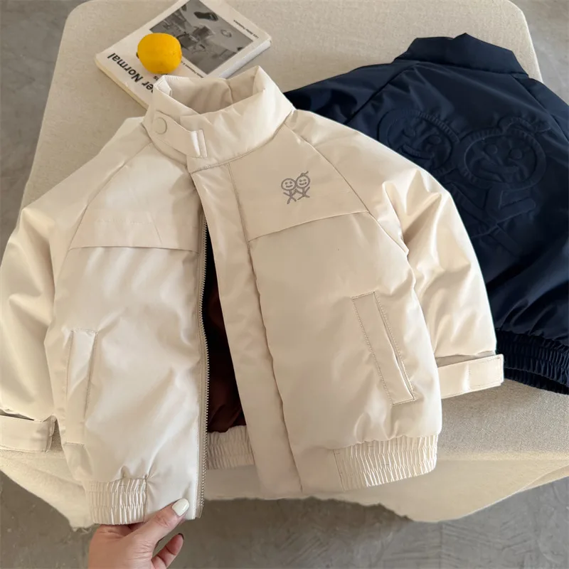 【KID】スタンドカラーパッチデザインキッズジャケット