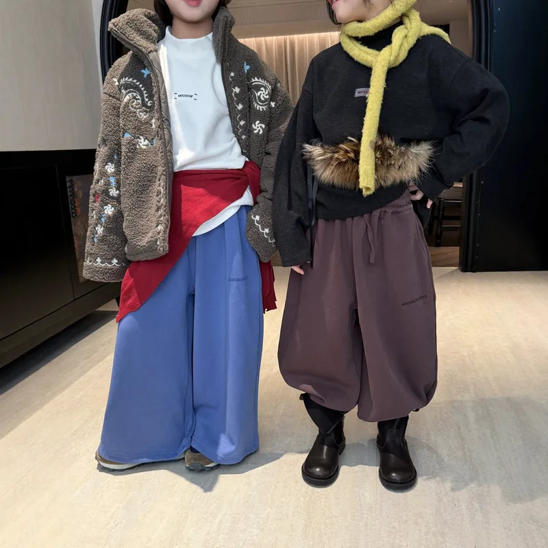 【KID】サイドラインバルーンワイド裏起毛パンツ