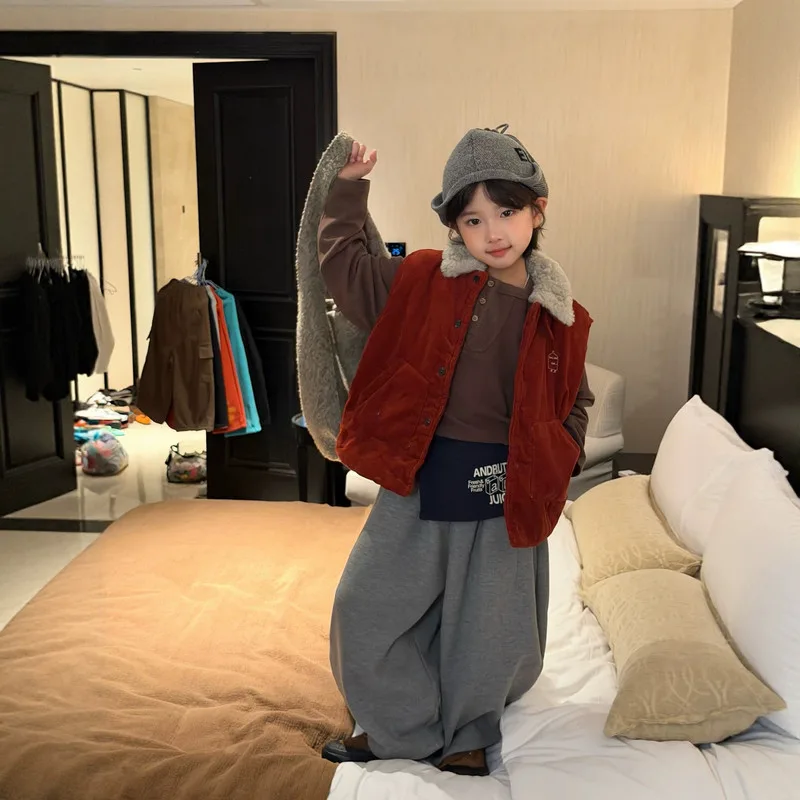 【KID】配色切替ポイントキッズベスト