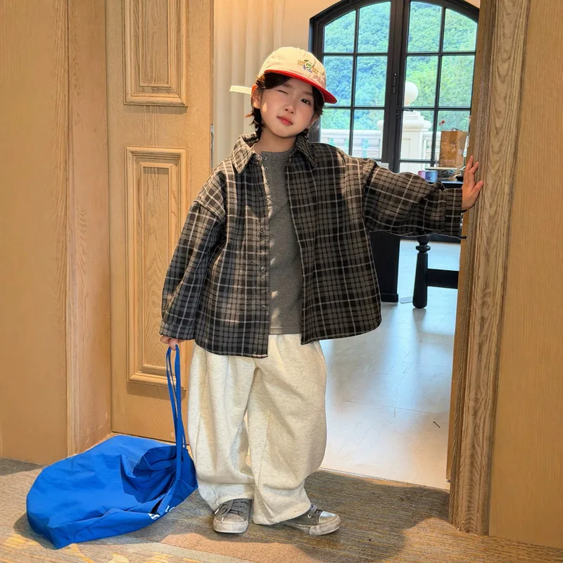 【KID】チェスターチェックオーバーサイズ裏起毛シャツ
