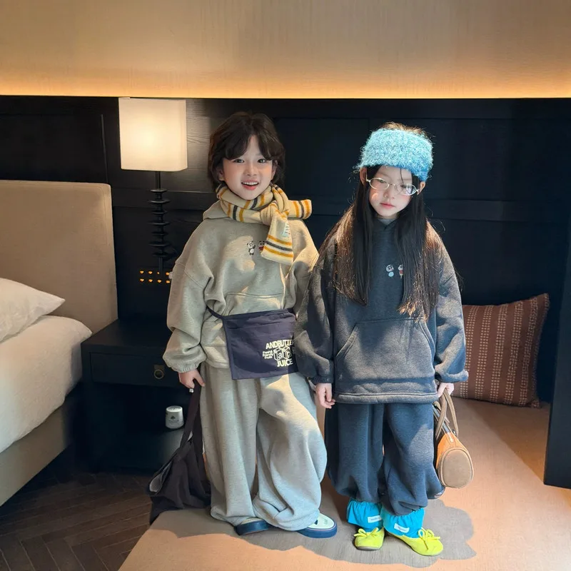 【セット】クルーシンボル裏起毛パーカーセットアップ