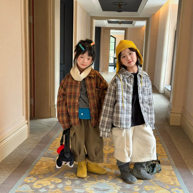 【KID】チェック柄シャツデザインキッズアウター