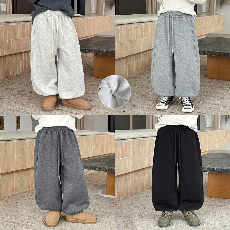 【KID】キッズ裏起毛ロングスウェットパンツ