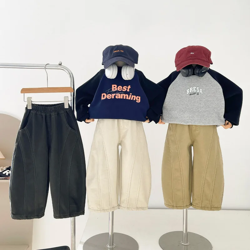 【KID】立体切替バルーンシルエット裏起毛パンツ