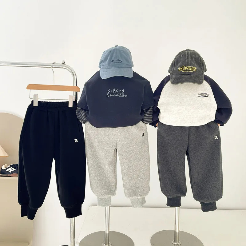 【KID】Aアップル裏起毛スウェットジョガーパンツ