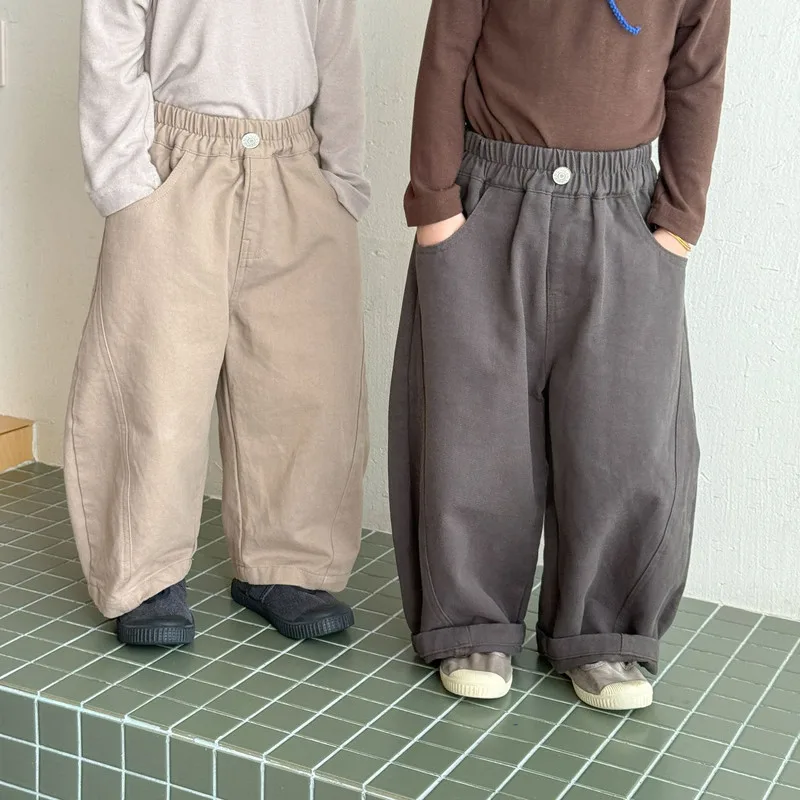 【KID】キッズカーブシルエットワイドパンツ