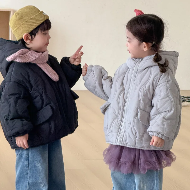 【KID】ウェーブキルティング中綿ジャケット