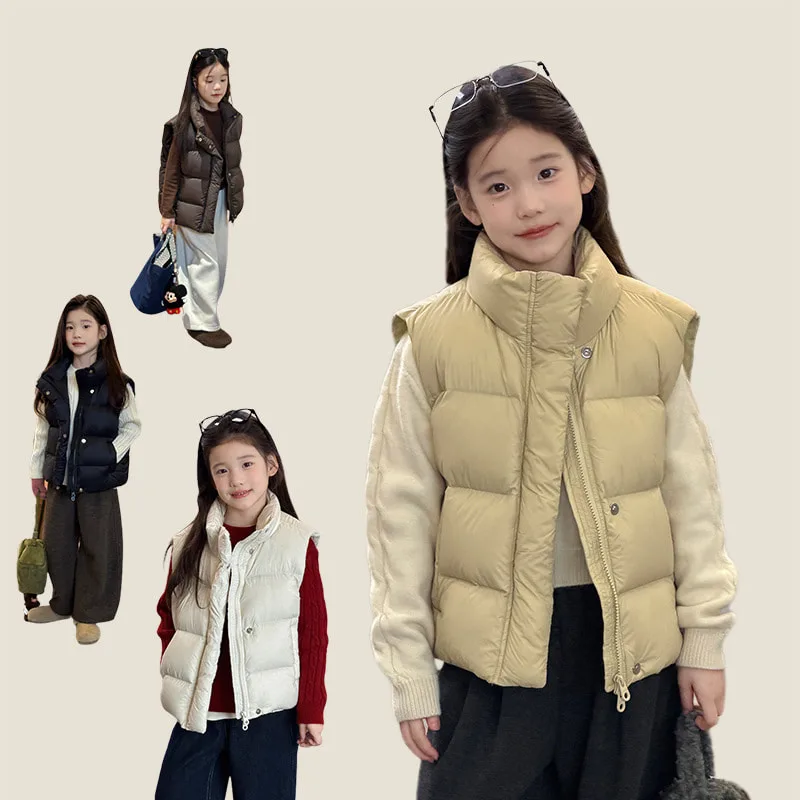 【KID】ボリュームシルエットジップアップダウンベスト