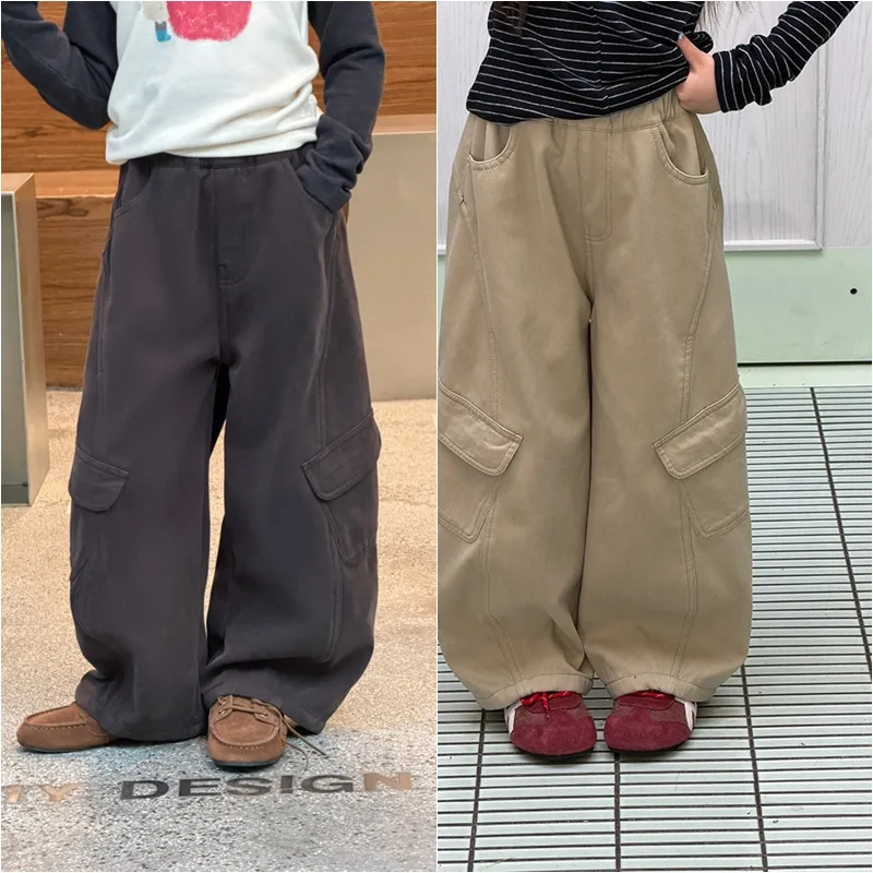 【KID】ポケット付きバルーンシルエット裏起毛パンツ