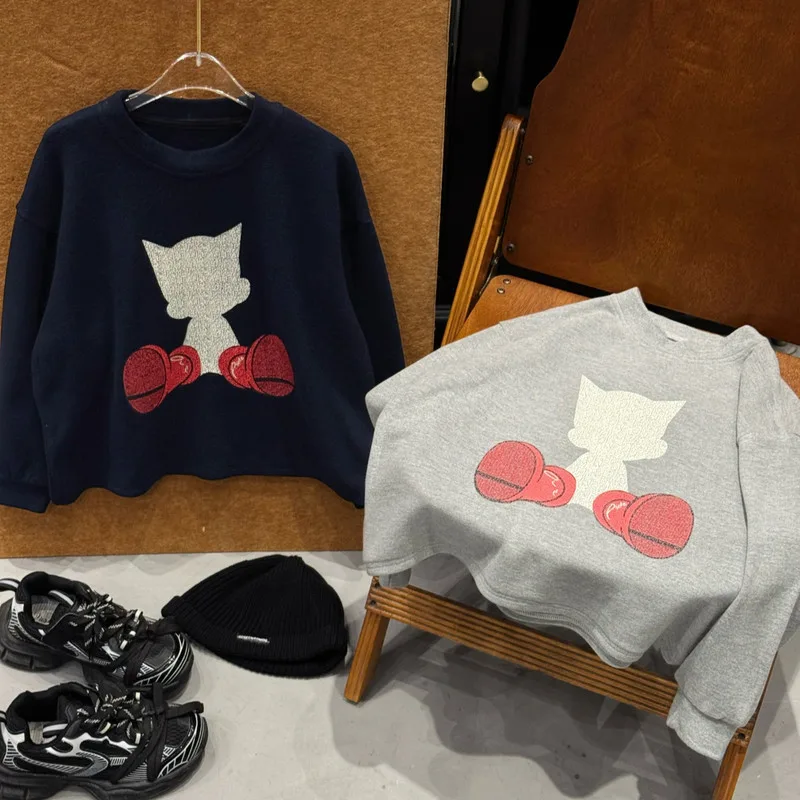 【KID】ボクシンググローブ柄裏起毛長袖Tシャツ
