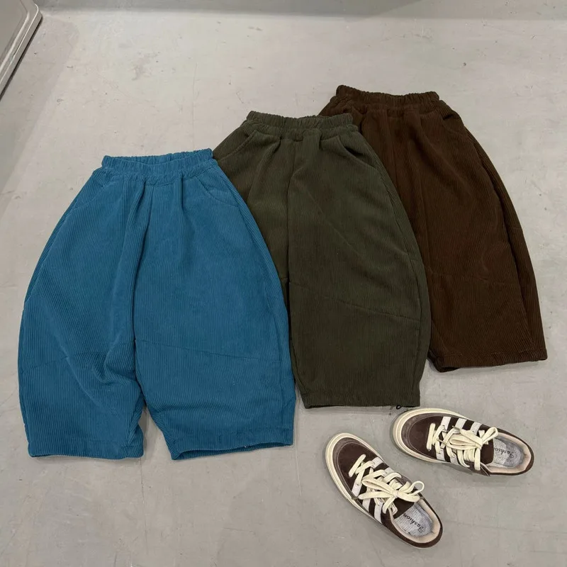 【KID】裏起毛コーデュロイキッズロングパンツ