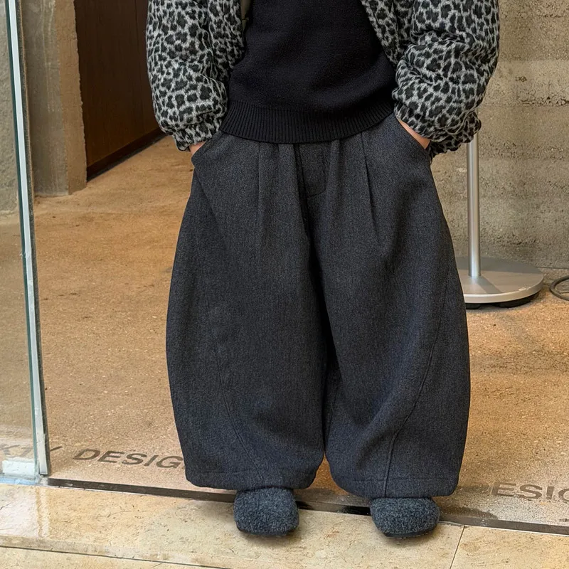 【KID】ピンタックバルーンシルエット起毛パンツ