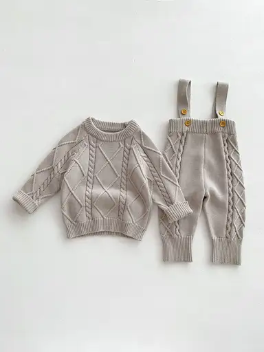 グレートップス + グレーサロペットロンパース