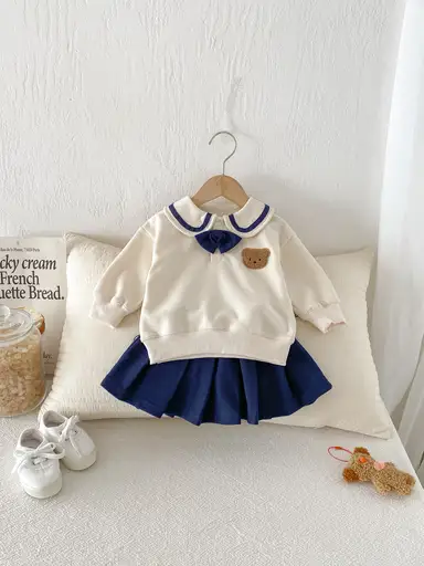 アイボリートップス＋スカートセット