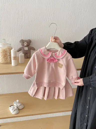 ピンクトップス＋スカートセット