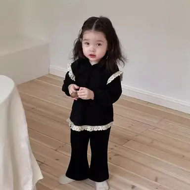 ブラック 上下セット