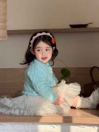 ブルーカーディガン