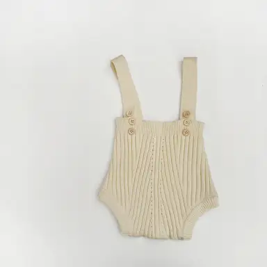 アイボリーサロペットロンパース