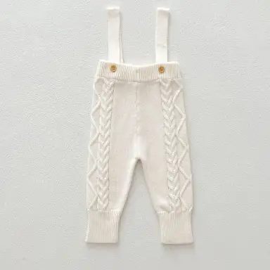 アイボリーサロペットパンツ