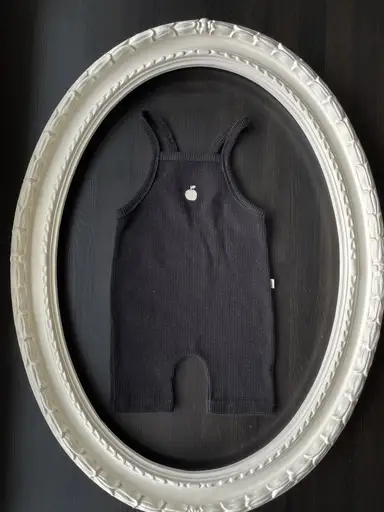 ブラックサロペットパンツ