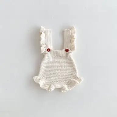 アイボリー サロペット パンツ