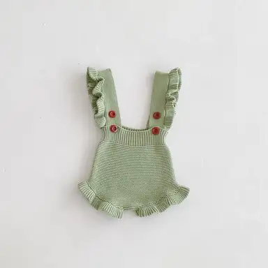 グリーン サロペット パンツ
