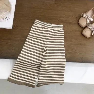 ブラウンストライプパンツ