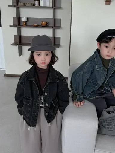 ブラックデニムアウター