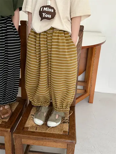 イエローストライプパンツ