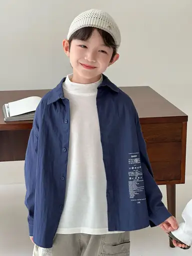 ネイビーシャツ
