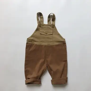 ベージュサロペットパンツ