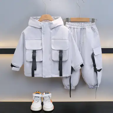 グレーアウター＋パンツセット