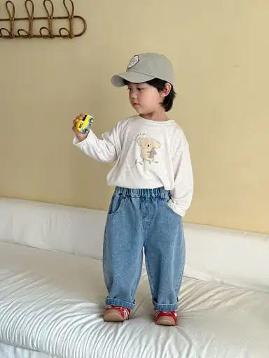 ライトブルー デニム パンツ