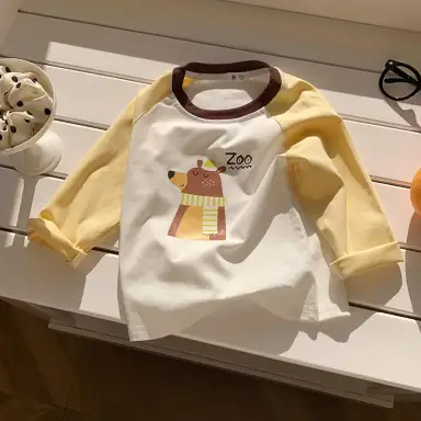 イエロー 袖 トップス