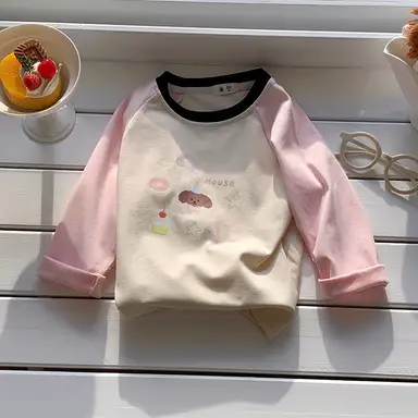 ピンク 袖 トップス