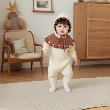 アイボリー カバーオール