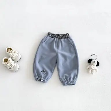 ブルー パンツ