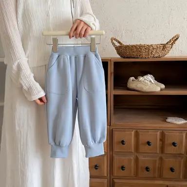 ブルー パンツ