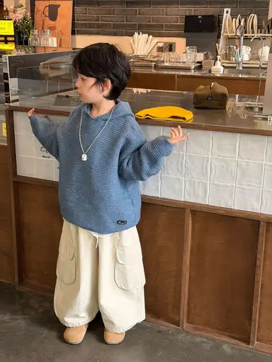 ブルー トップス