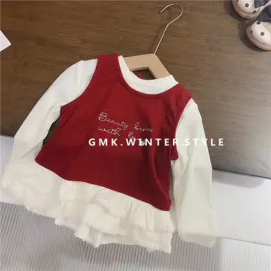 アイボリー トップス＋ベストセット