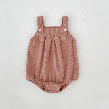 ピンク サロペット ロンパース