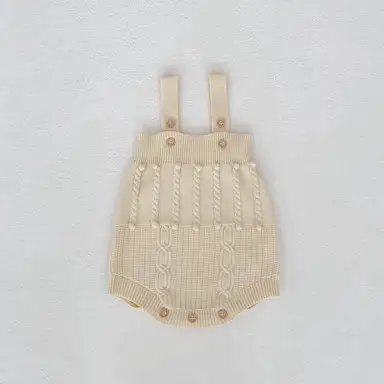 アイボリーサロペットロンパース