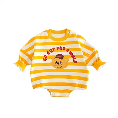 イエロー ロンパース