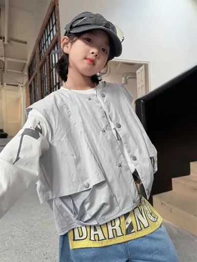 グレー ベスト