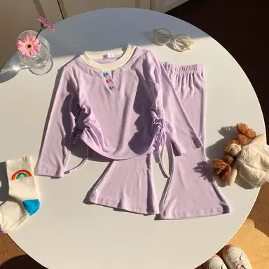 パープル 上下セット